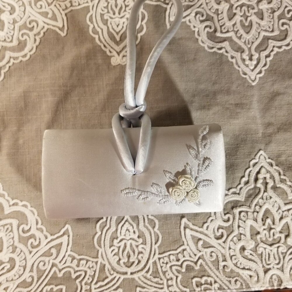 Silvery Blue evening bag